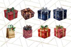 Christmas Presents Clipart PNG, Holiday Gifts Clip Art Product Image 9
