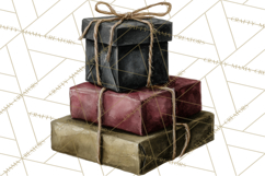 Christmas Presents Clipart PNG, Holiday Gifts Clip Art Product Image 4