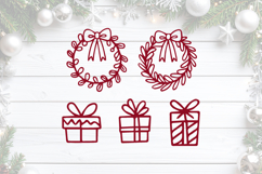 Christmas Presents and Wreaths SVG Product Image 1