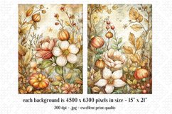 Christmas Card Backgrounds, Watercolor Holiday Scenes, s7 Product Image 3