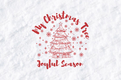 My Christmas Tree Joyful Season T-Shirt Design Product Image 3