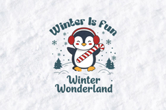 Winter Is Fun Winter Wonderland Penguin Shirt Product Image 3