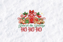 Home for the Holidays Ho Ho Ho Gingerbread T-Shirt SVG Product Image 3