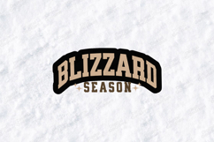 Blizzard Season Varsity Winter PNG, Collegiate Logo SVG Product Image 1