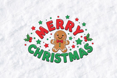 Merry Christmas Gingerbread T Shirt Design Holiday SVG Product Image 3