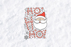 Ho Ho Ho Santa T-shirt, Holiday Design with Santa Claus Product Image 3