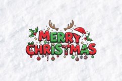 Merry Christmas SVG PNG JPG Festive Holiday Shirt Design Product Image 3