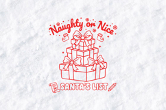 Naughty or Nice Santa’s List Christmas SVG PNG JPG Product Image 3