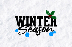 Winter Season SVG, Christmas Holly Cut File Product Image 1