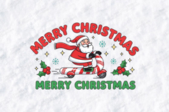 Merry Christmas Santa Tshirt Design Festive Holiday Art Product Image 3