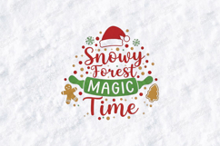 Snowy Forest Magic Time Christmas SVG PNG JPG Product Image 3