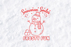 Snowman Smiles Frosty Fun Winter Shirt SVG PNG JPG Product Image 3