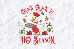 Chef Duck Quack Ho Ho Ho Season SVG | Funny Baking Art Product Image 1