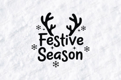 Festive Season T-shirt, Holiday Typography Design Product Image 3