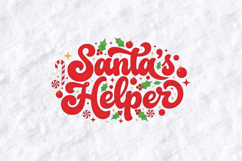 Santa’s Helper Christmas Shirt Design SVG PNG JPG Product Image 3
