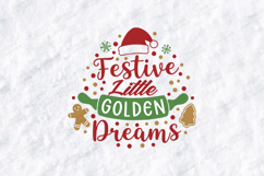 Festive Little Golden Dreams Shirt SVG PNG JPG Product Image 3