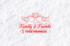 Family &amp; Friends Togetherness Christmas SVG PNG JPG Product Image 3