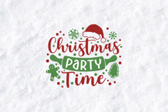 Christmas Party Time Holiday Shirt Design SVG PNG JPG Product Image 3