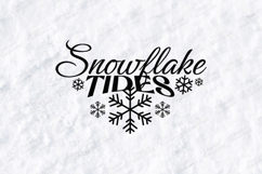 Snowflake Tides SVG - Winter Christmas Holiday Cut File Product Image 1
