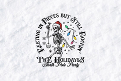 Cherry Christmas Magic Vintage Holly Berries Holiday Design Product Image 1