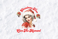 Christmas Time Live The Moment Retro Shirt SVG PNG JPG Product Image 3