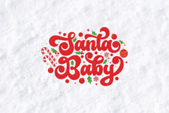 Santa Baby Christmas Kids Shirt Design SVG PNG JPG Product Image 3