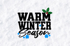Warm Winter Season SVG, Christmas Holly Berries Cut File Product Image 1