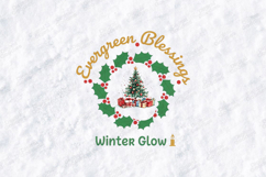 Evergreen Blessings Winter Glow Shirt SVG PNG JPG Product Image 3