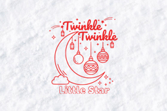 Twinkle Twinkle Little Star Christmas SVG Design Product Image 2