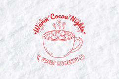 Warm Cocoa Nights Sweet Moments Shirt SVG PNG JPG Product Image 3