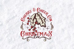 Cherry &amp; Cheer On Christmas Eve Mistletoe Vintage Design Product Image 1