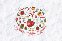 Santa's Little Quacker SVG | Cute Festive Duck Sublimation Product Image 1