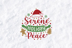 Serene Holiday Peace Christmas Shirt SVG PNG JPG Product Image 3