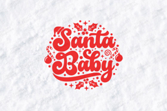 Santa Baby Christmas Kids Shirt Design SVG PNG JPG Product Image 3