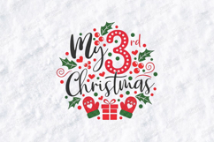 My 3rd Christmas Kids Shirt Design SVG PNG JPG Product Image 3