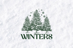 So Its My Favourite Season Winters SVG, Christmas Forest PNG Product Image 1
