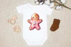 Christmas Sublimation Design PNG - Watercolor Gingerbread Product Image 2