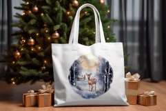 Christmas Sublimation Design PNG - Watercolor Deer clipart Product Image 3