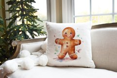 Christmas Sublimation Design PNG - Watercolor Gingerbread Product Image 3