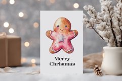 Christmas Sublimation Design PNG - Watercolor Gingerbread Product Image 4