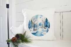 Christmas Sublimation Design PNG - Watercolor Forest clipart Product Image 3