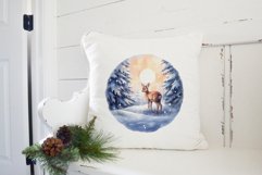 Christmas Sublimation Design PNG - Watercolor Deer clipart Product Image 4