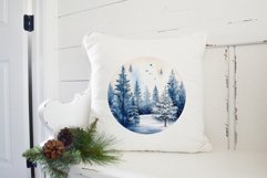 Christmas Sublimation Design PNG - Watercolor Forest clipart Product Image 4