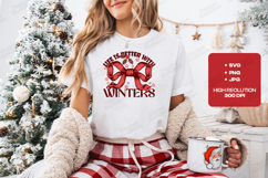 Life Is Better With Winters SVG - Christmas Red Ribbon File Product Image 2