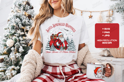 Santa Sprinkled Happiness Tshirt Design Christmas Art Product Image 1