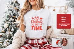 It's Christmas Time T-shirt, Holiday Typography Design Product Image 1