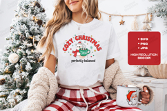 Cozy Christmas Crew Perfectly Balanced SVG PNG JPG Design Product Image 1