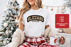 Blizzard Season Varsity Winter PNG, Collegiate Logo SVG Product Image 2