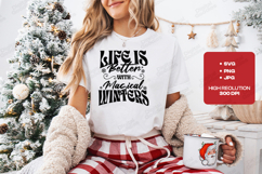 Life Is Better SVG - Magical Winters Christmas Cut File Product Image 3