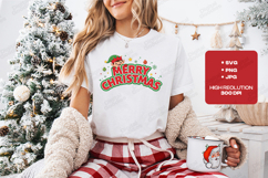 Merry Christmas Elf T Shirt Design for Holiday Season Product Image 1